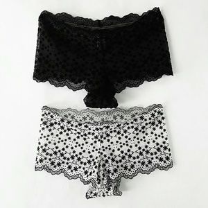 2 New Floral Felt Panties